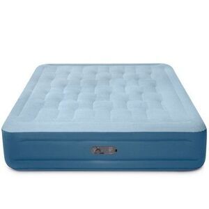 Intex -  Mid Rise Hexbeam 14" Electric Pump Queen Air Blue